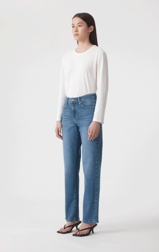 Outland Denim - Elise Mid Straight Jean - Liberty