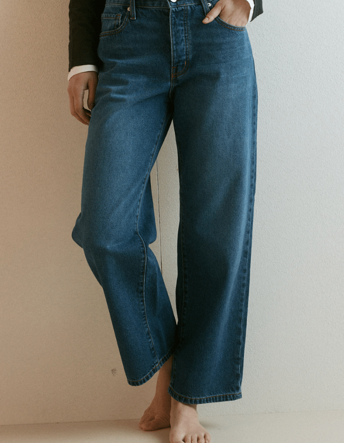 Outland Denim - Rachel Mid Boyfriend Jean - Lake