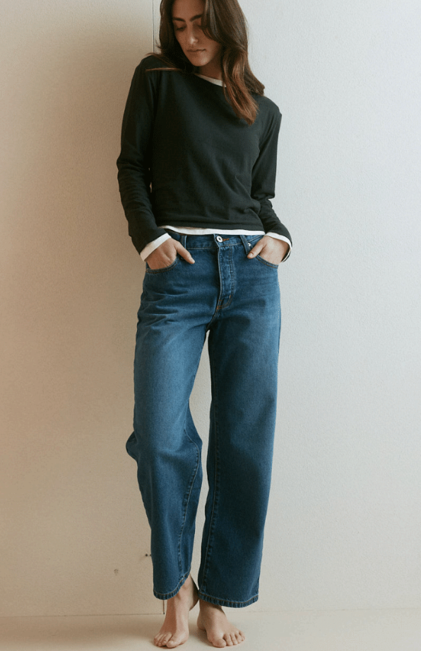Outland Denim - Rachel Mid Boyfriend Jean - Lake
