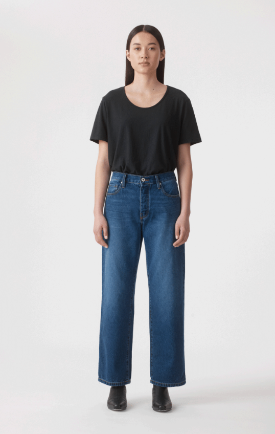 Outland Denim - Rachel Mid Boyfriend Jean - Lake
