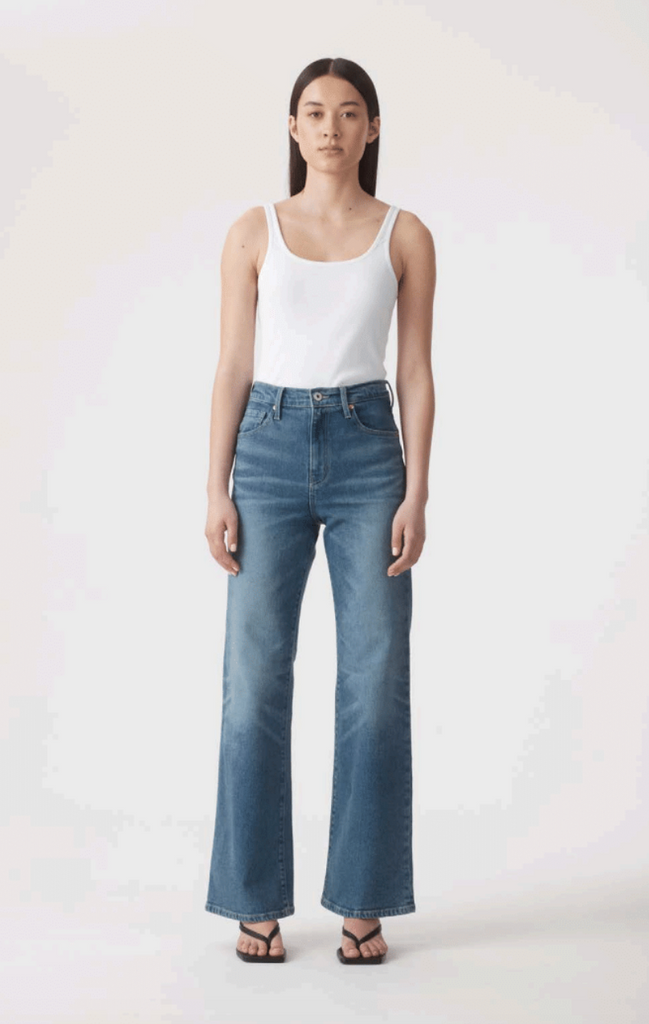 Outland Denim - Cindy High Bootleg Jean - Laguna