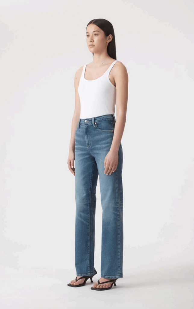 Outland Denim - Cindy High Bootleg Jean - Laguna