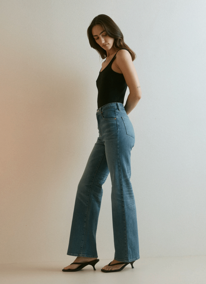 Outland Denim - Cindy High Bootleg Jean - Laguna