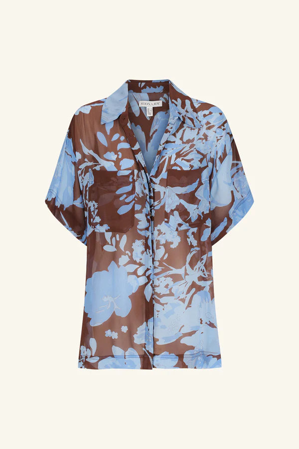 Shona Joy - Arcadian Floral Short Sleeve Shirt - Olson