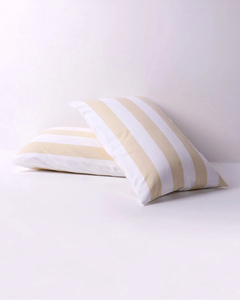 Hommey - Pillowcase Pair - Biscotti Stripes (Online Only)