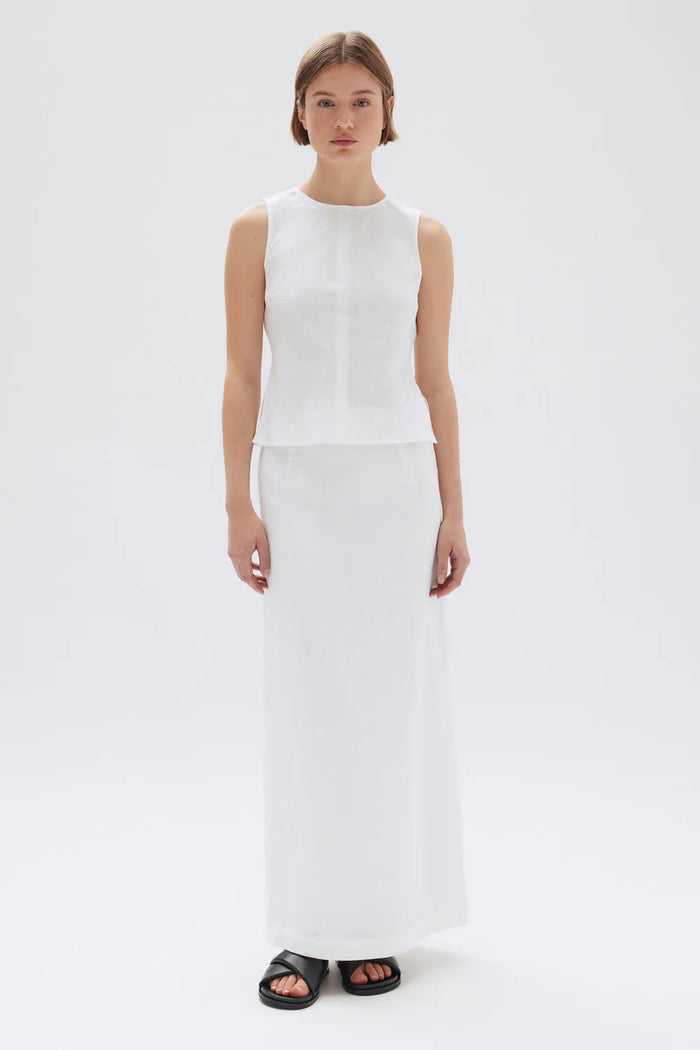 Assembly - Solis Linen Maxi Skirt - White
