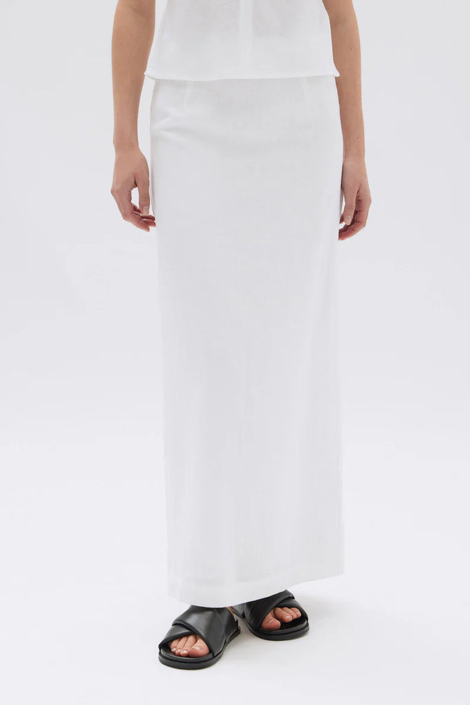 Assembly - Solis Linen Maxi Skirt - White