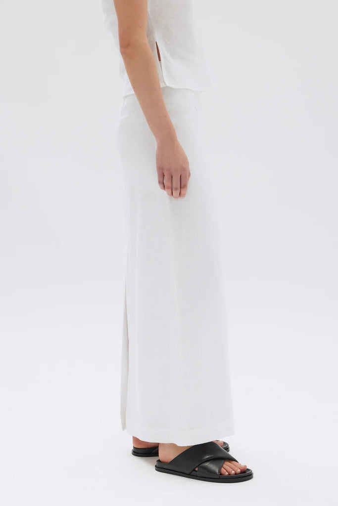 Assembly - Solis Linen Maxi Skirt - White