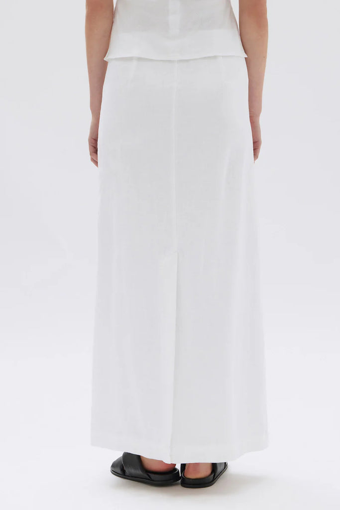 Assembly - Solis Linen Maxi Skirt - White
