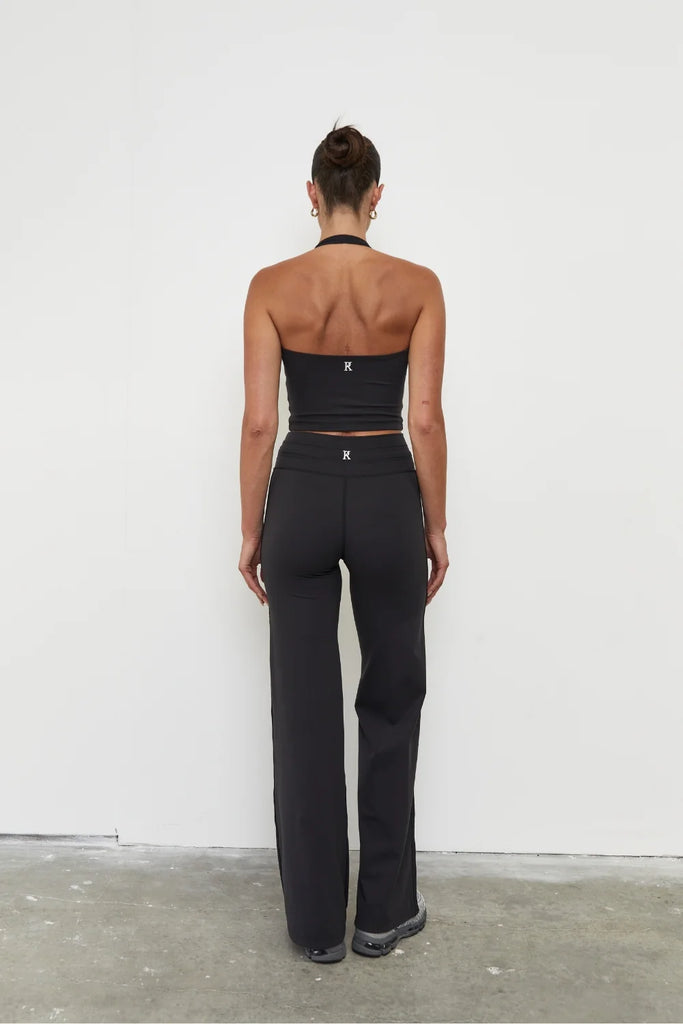 Pinky & Kamal - Front Wrap Bodice Tank - Black