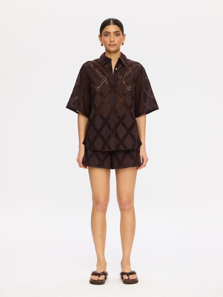 Kivari - Izzy Shirt - Chocolate