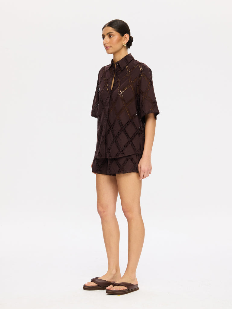 Kivari - Izzy Shirt - Chocolate