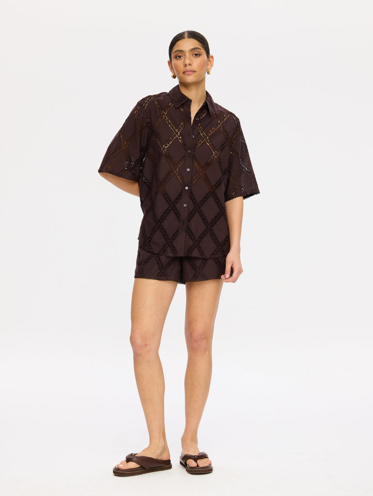 Kivari - Izzy Shirt - Chocolate
