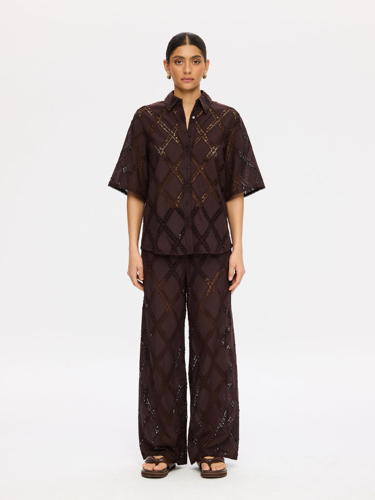 Kivari - Izzy Shirt - Chocolate