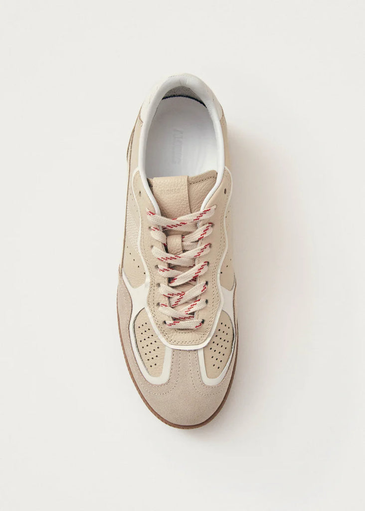 Alohas -  Tb.490 Rife Grain Cream Leather Sneakers