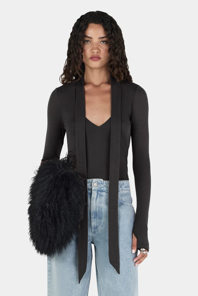 Hansen & Gretel- Vinny Wool Long Sleeve- Charcoal