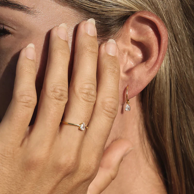 Saint Valentine - Valentine Mini Hoops - Gold