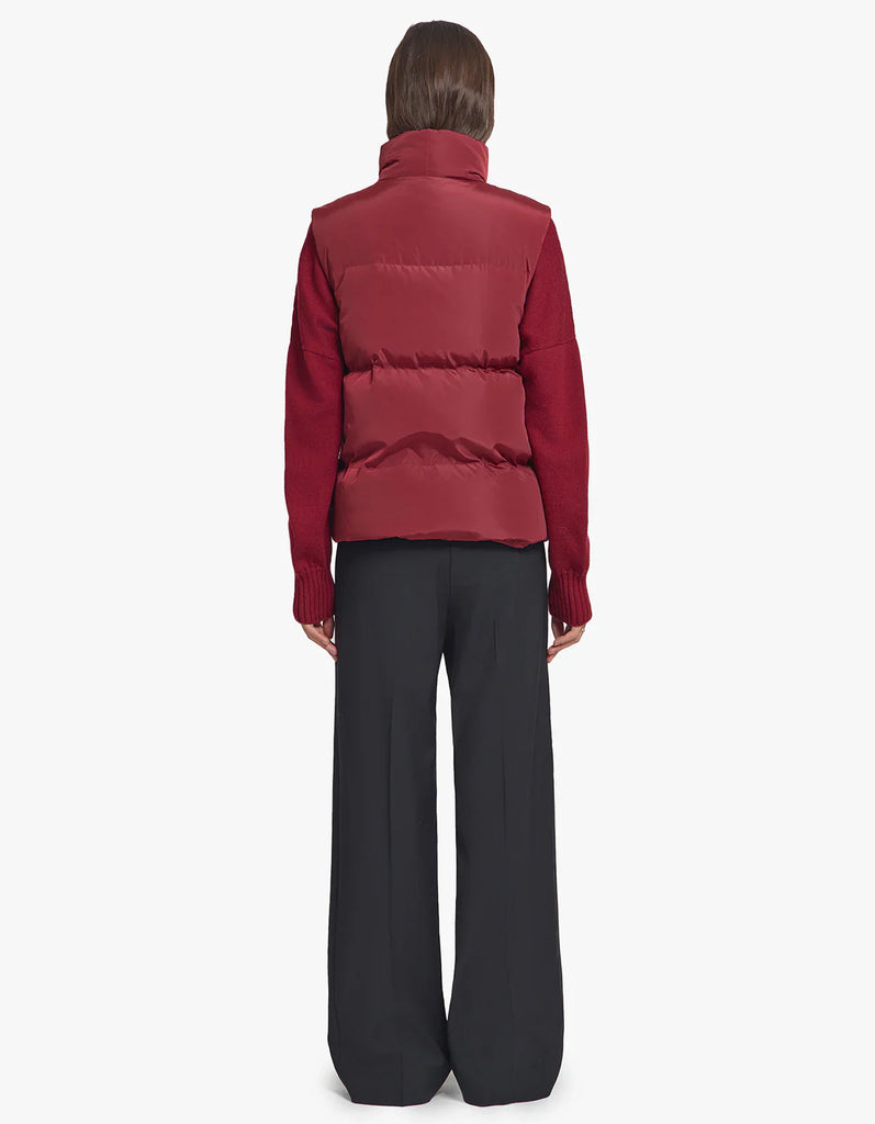 Viktoria & Woods - Galactic Puffer Vest - Sangria