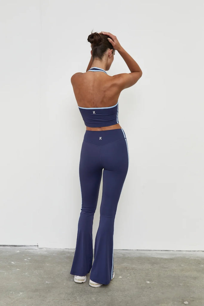 Pinky & Kamal - Vibration Flare Pant  - Midnight/Sky Blue