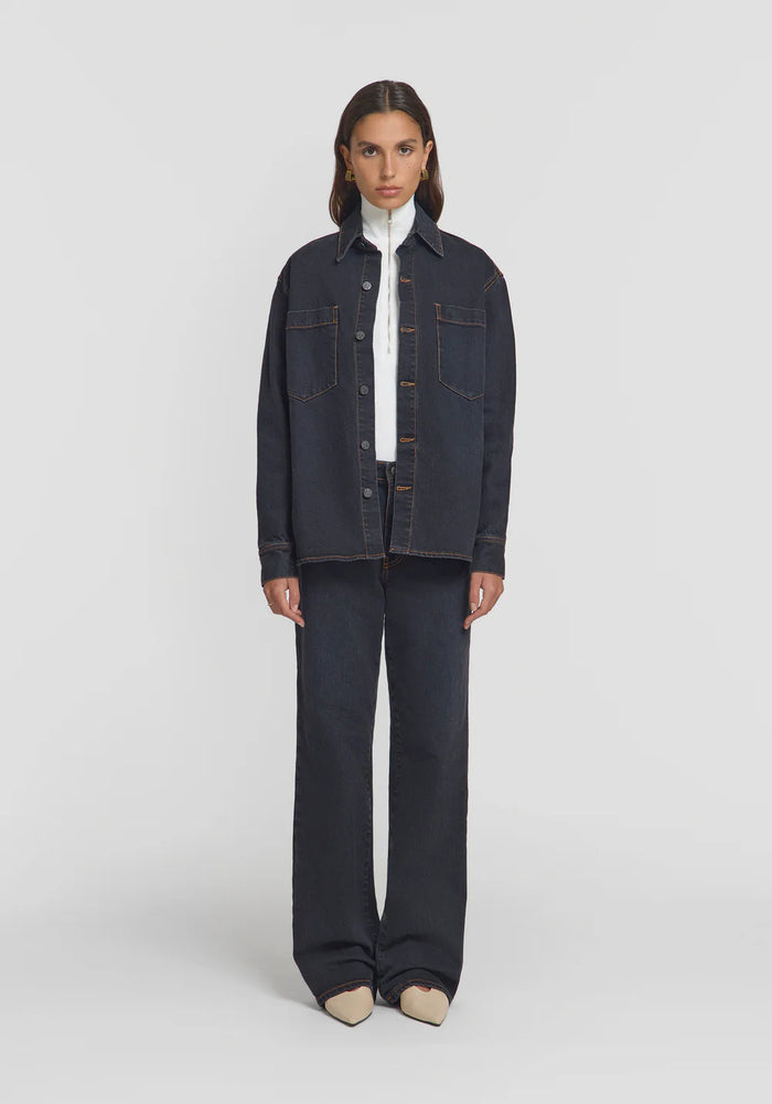 Viktoria & Woods - Interscope Shirt - Washed Black Denim