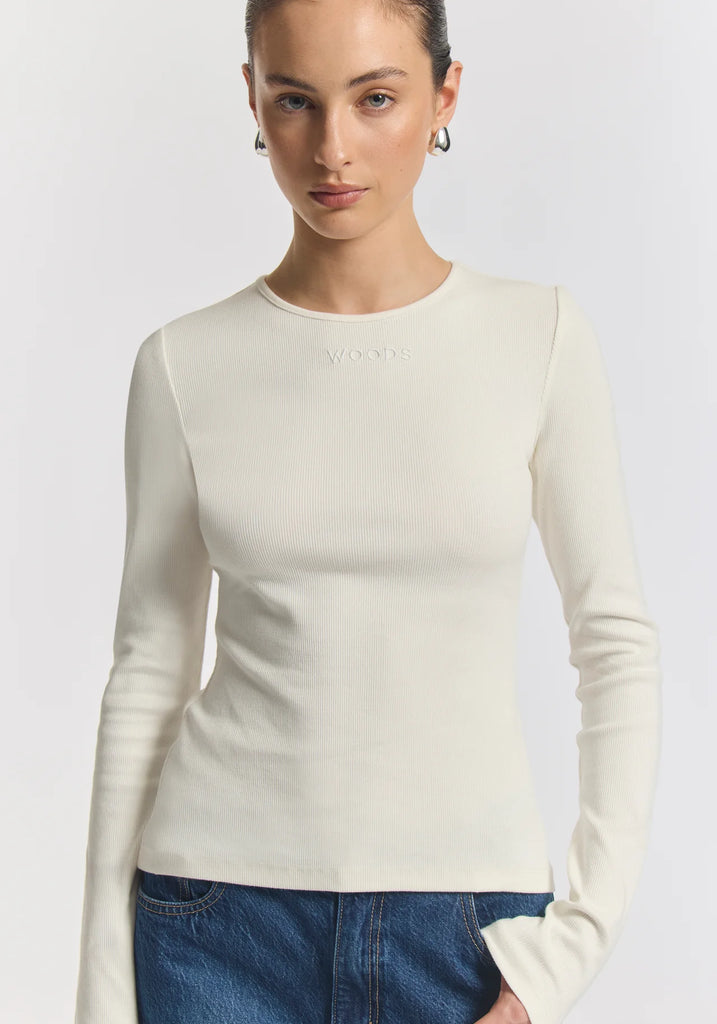 Viktoria & Woods - Woods Rib Longsleeve Tee - Ivory
