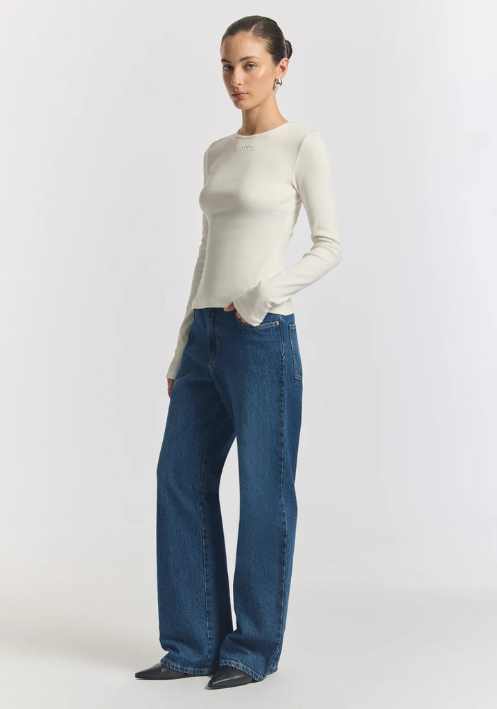 Viktoria & Woods - Woods Rib Longsleeve Tee - Ivory