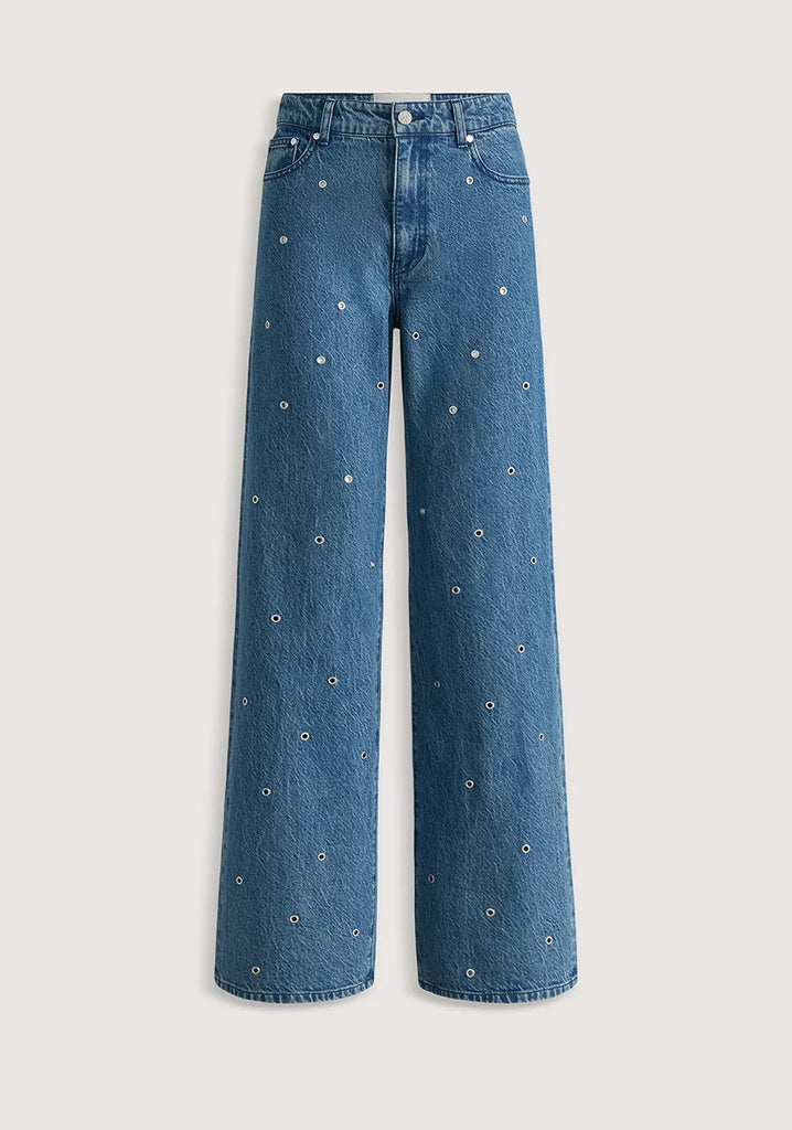 Viktoria & Woods - Sting Eyelet Jean - Coyote Blue
