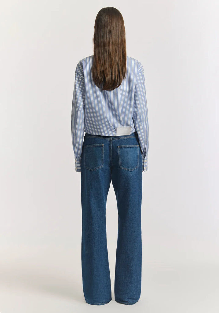 Viktoria & Woods - Blossom COtton Shirt Bomber - Mist Stripe