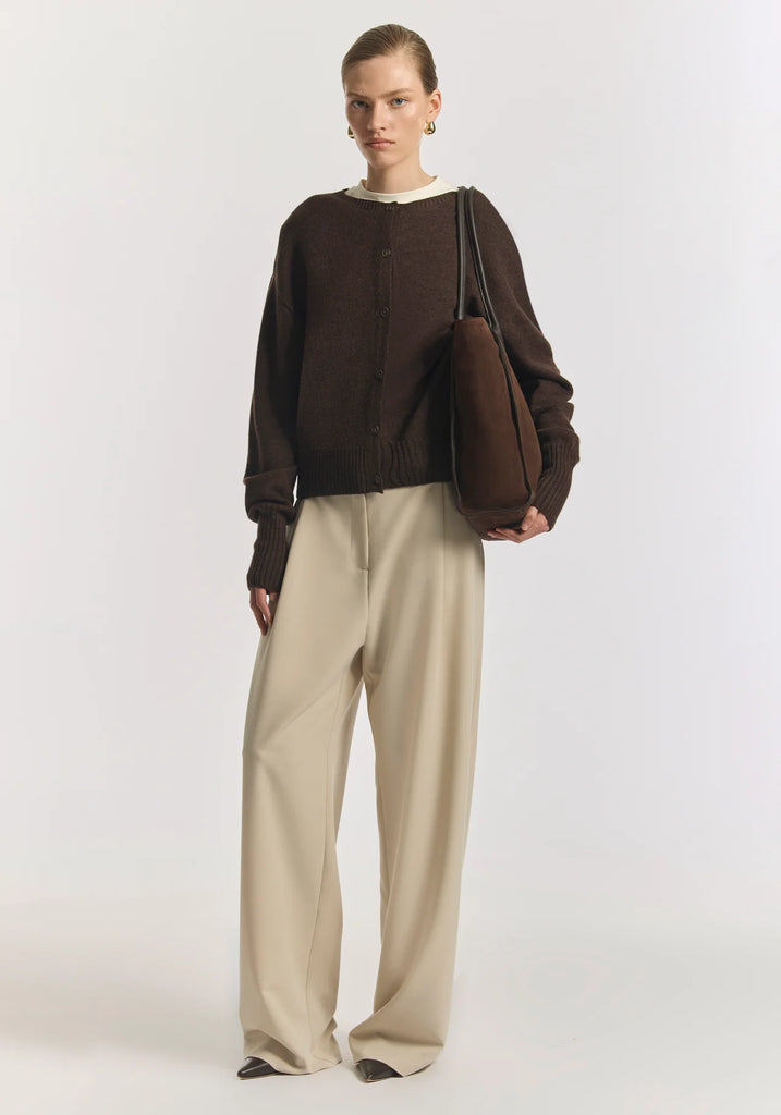 Viktoria & Woods - Hart Merino Cardigan - Chocolate