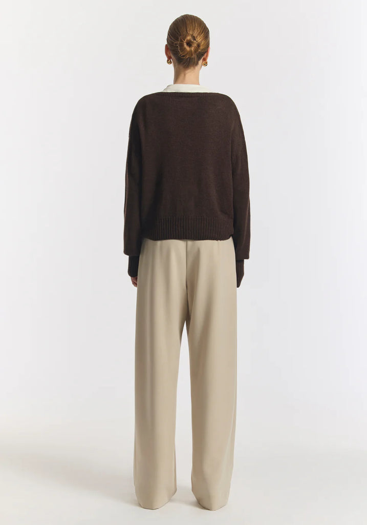 Viktoria & Woods - Hart Merino Cardigan - Chocolate