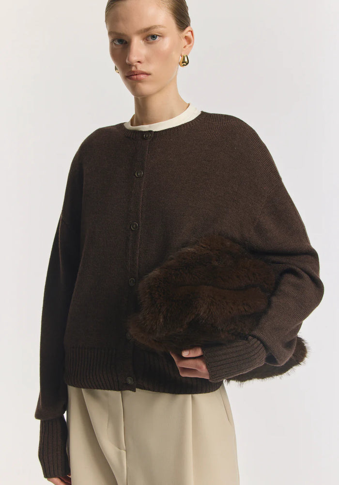 Viktoria & Woods - Hart Merino Cardigan - Chocolate
