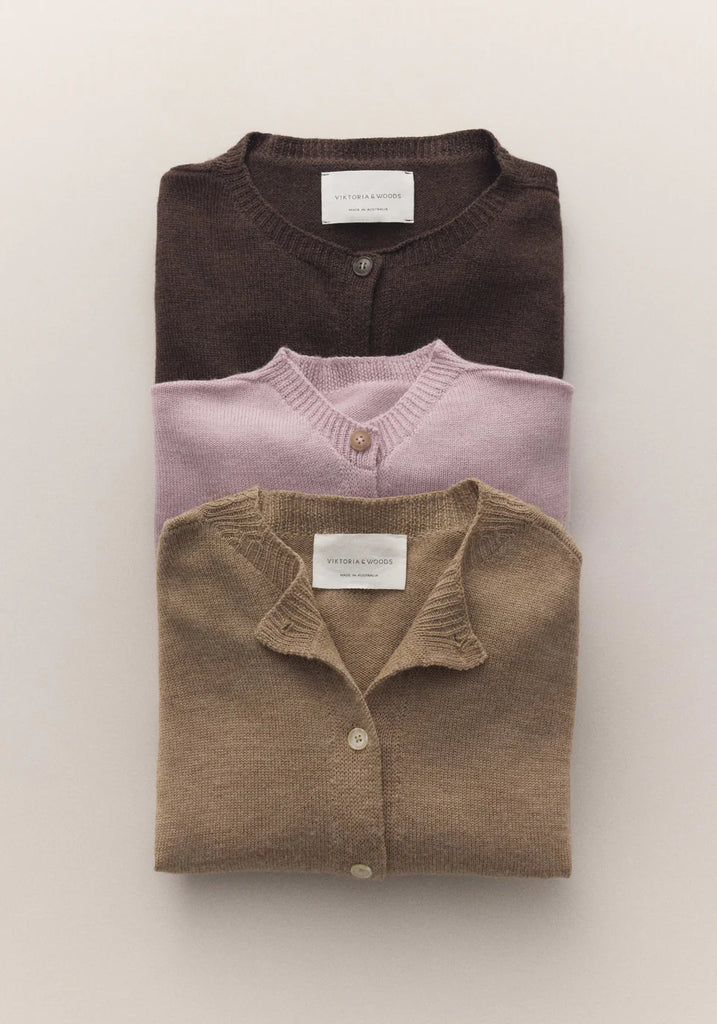 Viktoria & Woods - Hart Merino Cardigan - Chocolate