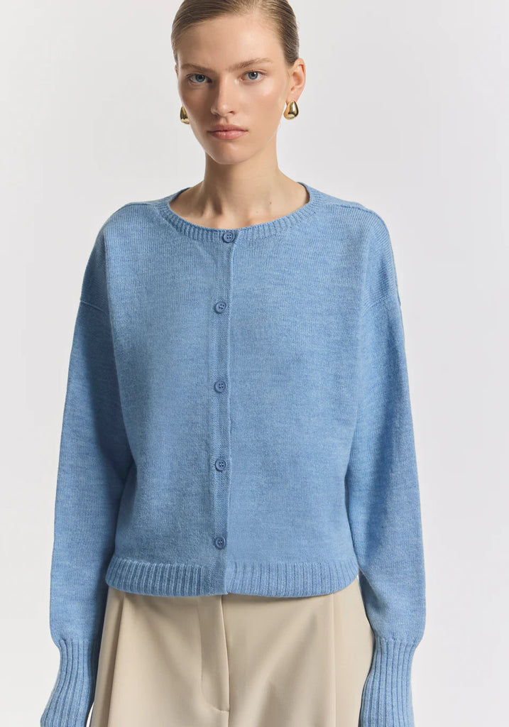 Viktoria & Woods - Hart Merino Cardigan - Portrait Blue