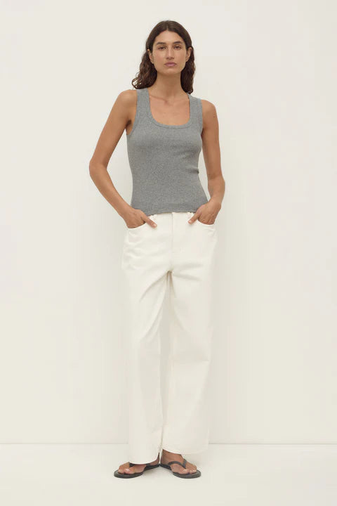 Assembly Label - Womens Boyfriend Jean - Vintage White