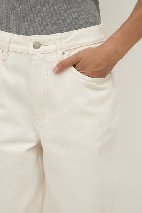 Assembly Label - Womens Boyfriend Jean - Vintage White