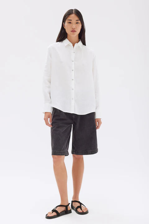 Assembly - Xander Linen Shirt -White