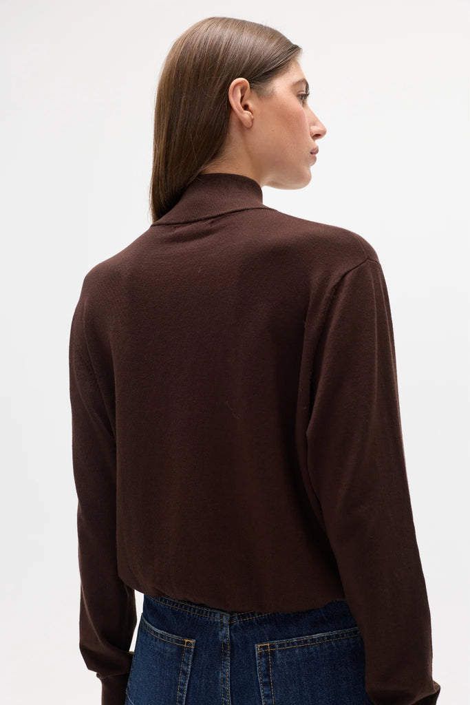 Bayse - Yvette Knit Jumper - Chocolate Brown