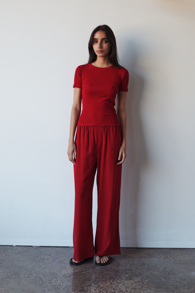 Assembly - Zali Short Sleeve Tee - Mulberry