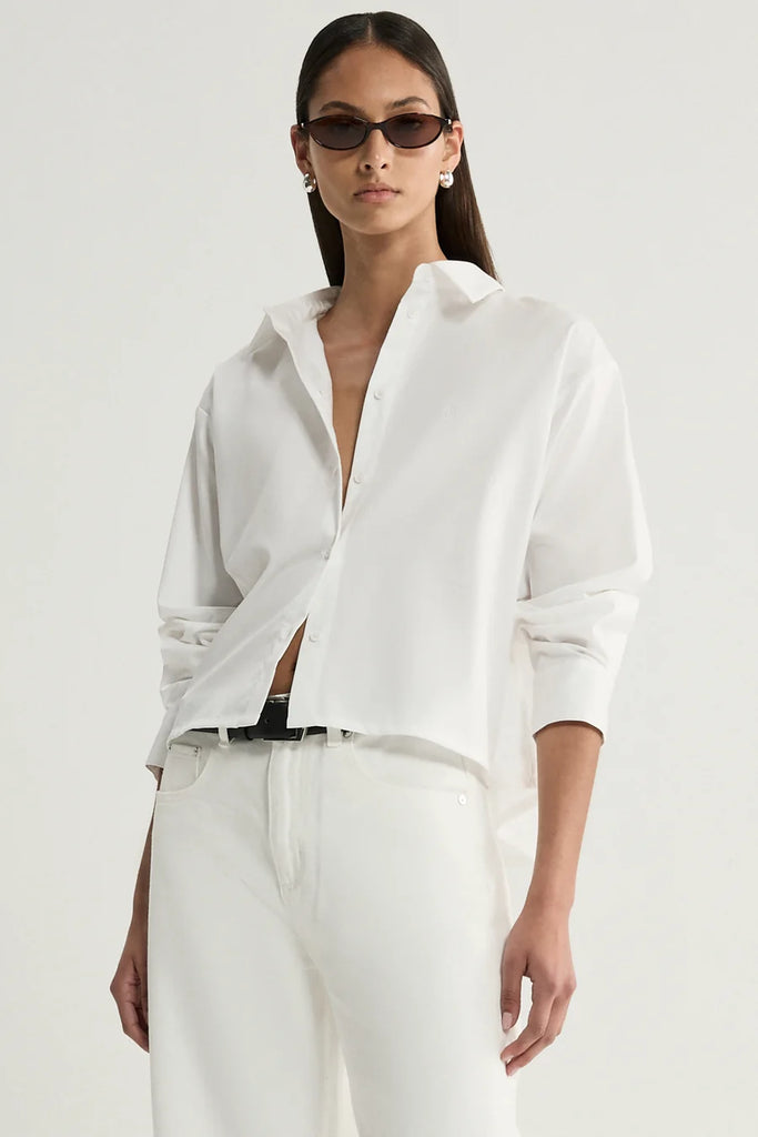 Elka - Arlo Crop Shirt - White