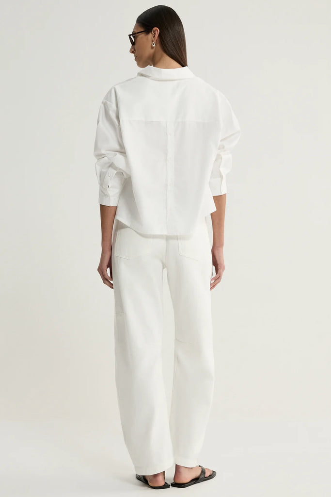 Elka - Arlo Crop Shirt - White