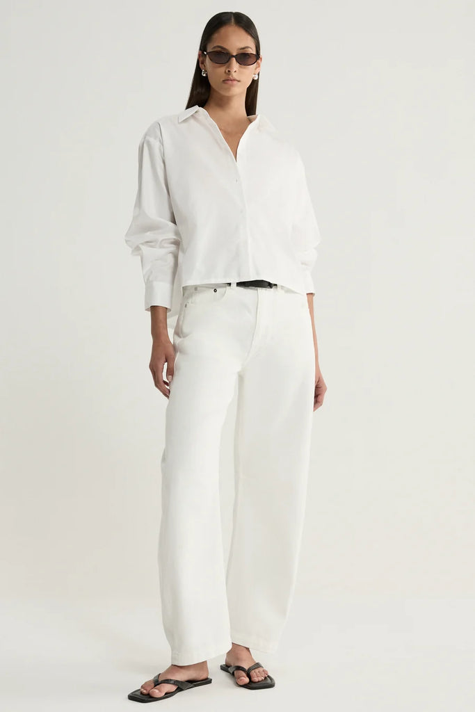 Elka - Arlo Crop Shirt - White
