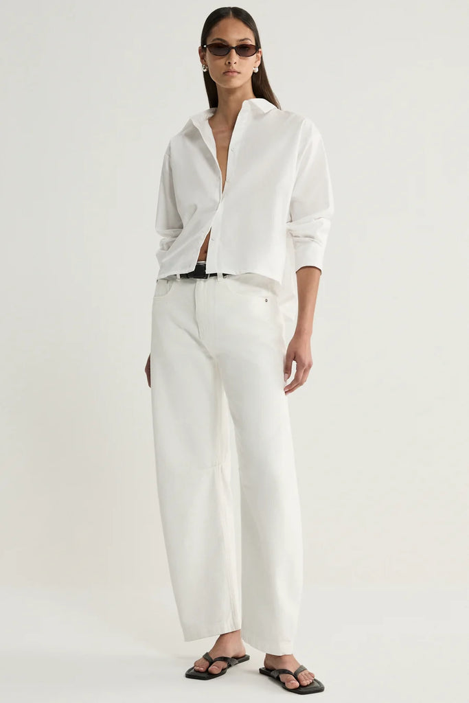 Elka - Arlo Crop Shirt - White