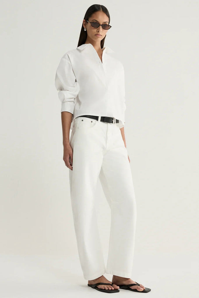 Elka - Arlo Crop Shirt - White