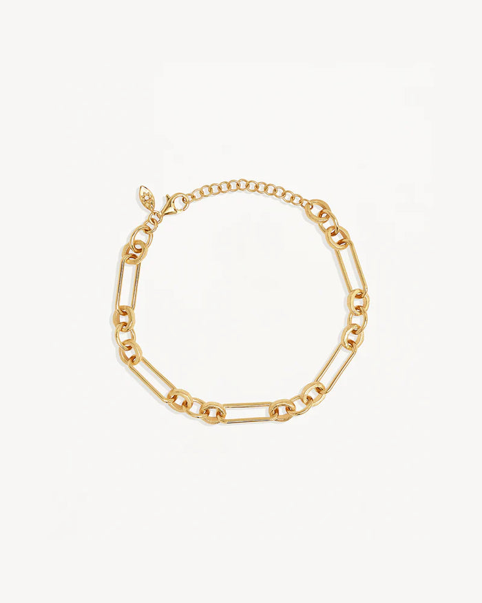 By Charlotte - Shield Bracelet - 18k Gold Vermeil