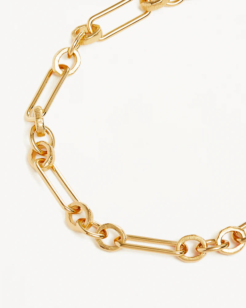 By Charlotte - Shield Bracelet - 18k Gold Vermeil