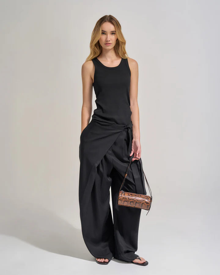 Brie Leon - Brie Leon - Brooke Mini Barrel Bag -  Brunette Python