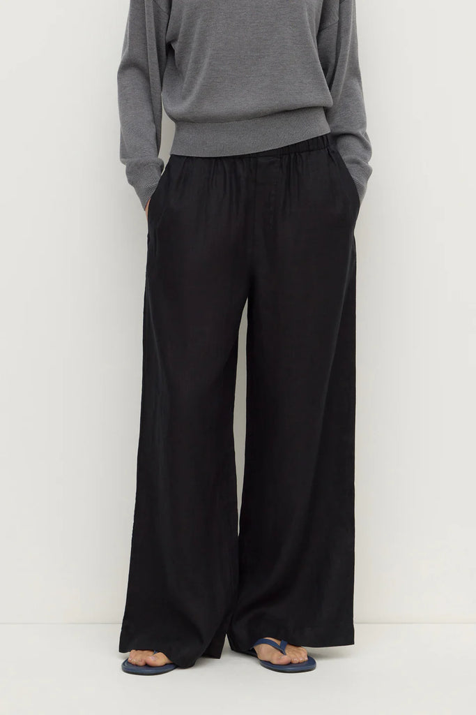 Assembly - Everyday Linen Pant - Black