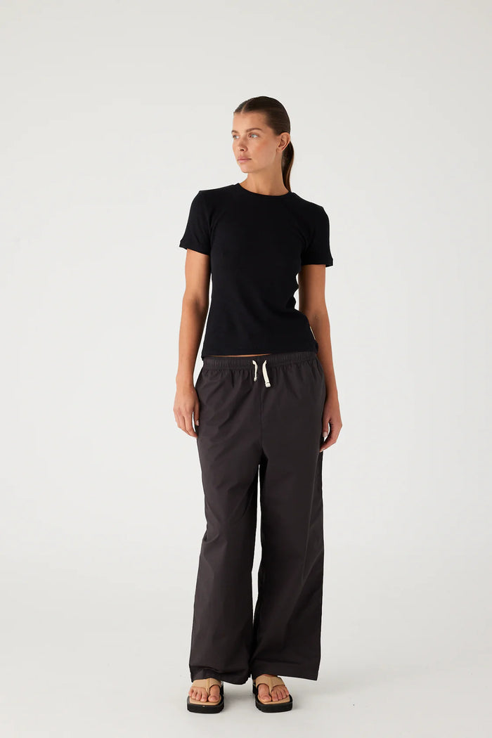 Zulu & Zephyr - Rib Hemp Jersey T-Shirt - Black