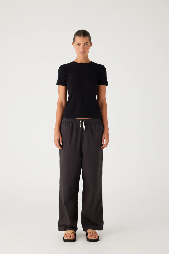 Zulu & Zephyr - Rib Hemp Jersey T-Shirt - Black