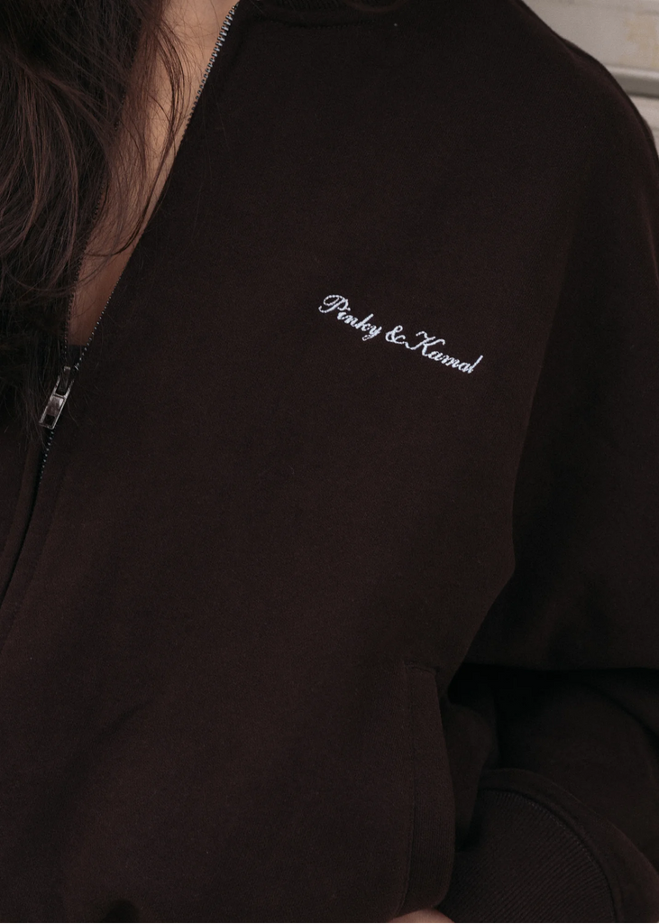 Pinky & Kamal - Bomber Jacket - Choc Brown